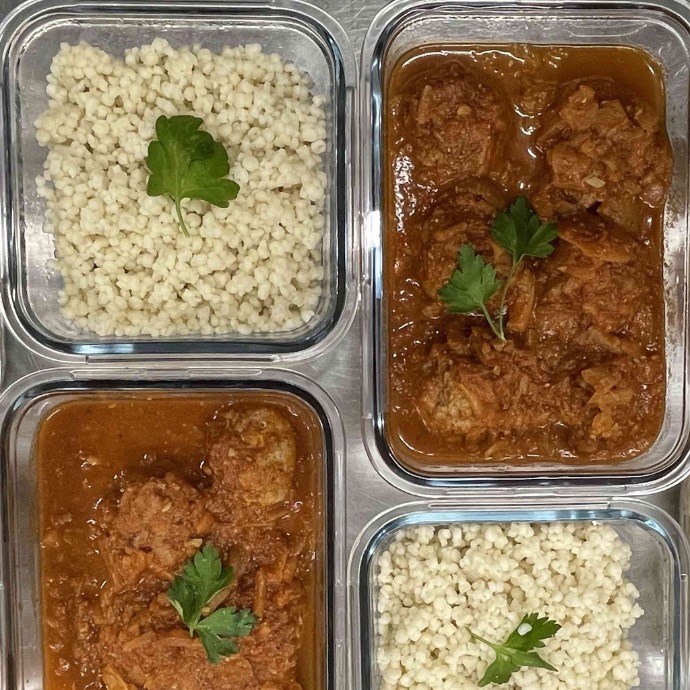 Tajine de boulettes kefta et fregola sarda